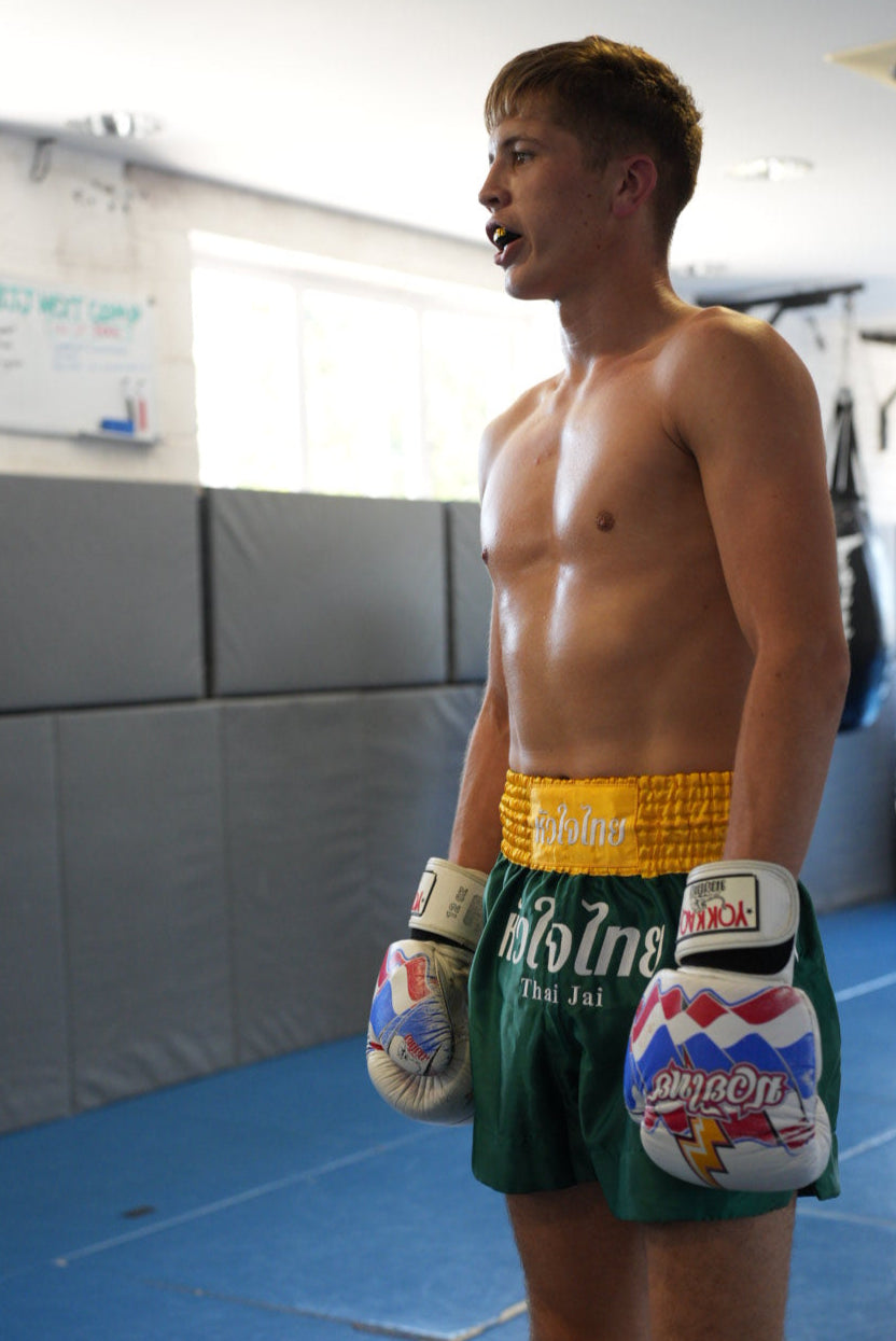 Traditional Muay Thai Shorts - Green