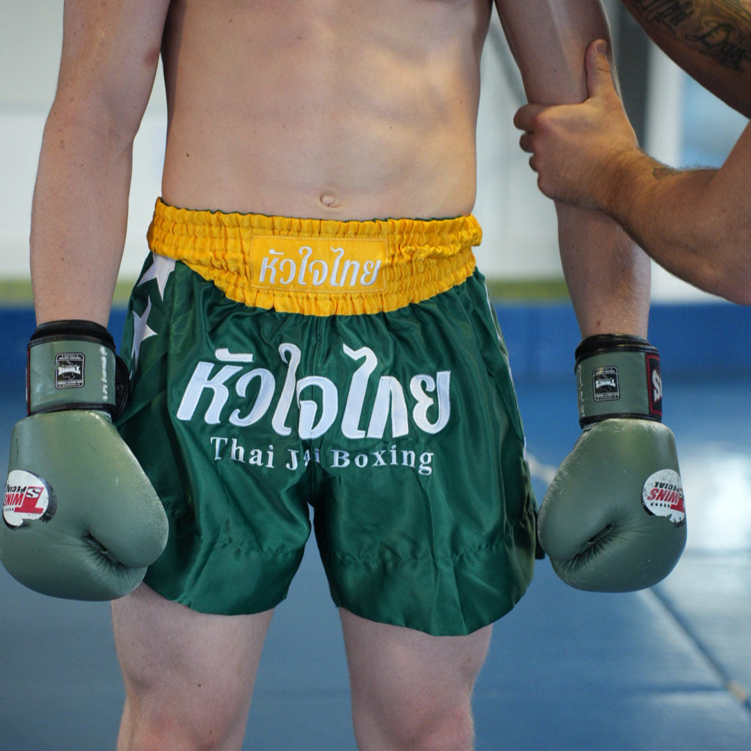 Traditional Muay Thai Shorts - Green